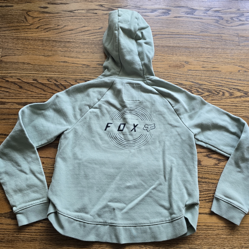 FOX Women's Sage Green Pullover Hoodie Sweatshirt XS - Picture 5 of 6